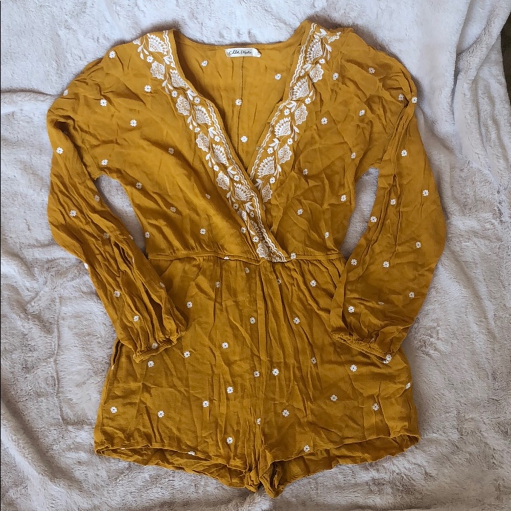 Dry Goods Floral Embroidery Romper